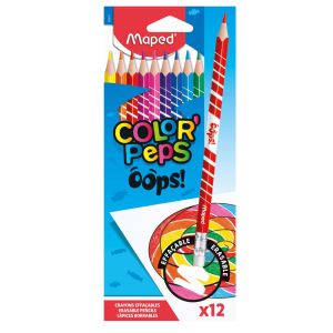 Bojice bezdrvne Maped Color'Peps Oops s gumicom trobridne 12/1