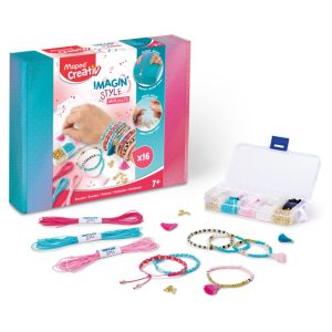 Set kreativni Maped Creativ, za izradu narukvica, pastelne boje 7+