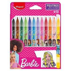 Flomasteri školski Maped Barbie 12/1