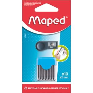 Mine za šestar + šiljilo Maped, blister