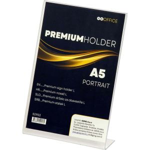 Nosač obavijesti L - okomiti A5 GO OFFICE 149x50x208 mm