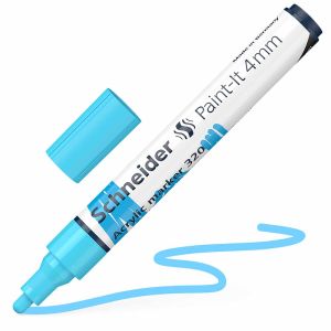 Flomaster Schneider, akrilni marker, Paint-It 340, 4 mm, pastelno plavi