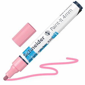 Flomaster Schneider, akrilni marker, Paint-It 340, 4 mm, pastelno rozi