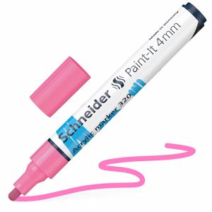 Flomaster Schneider, akrilni marker, Paint-It 340, 4 mm, rozi