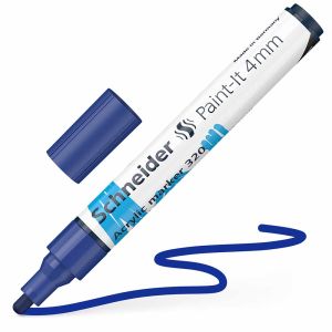 Flomaster Schneider, akrilni marker, Paint-It 340, 4 mm, plavi