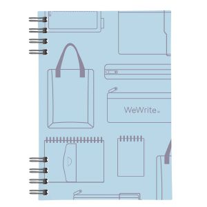 Blok kolegij A6 70 listova diktando, Foldermate Vintage 43728 plavi