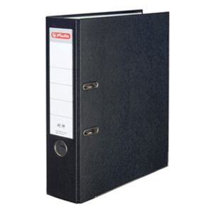 Registrator samostojeći A4, 8 cm, maX.file protect, Herlitz, crni