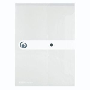 Kuverta s dugmetom PP A4, Easy orga to go, Herlitz, prozirna