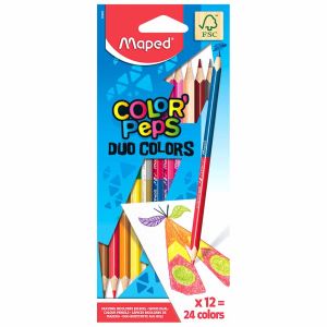 Bojice drvene Maped Color'Peps s dva vrha trokutaste 12/1 MAP829600