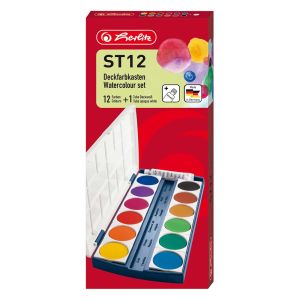 Boje vodene Herlitz 12 boja+bijela tempera