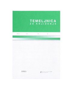 I-3/A TEMELJNICA ZA KNJIŽENJE; Blok 100 listova, 21 x 29,7 cm