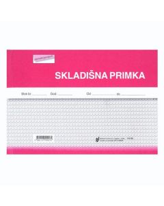 I-15/NCR SKLADIŠNA PRIMKA; Blok 3 x 50 listova, 21 x 14,8 cm