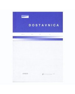 I-29/A-NCR DOSTAVNICA S PRIMKOM A-4; Blok 3 x 50 listova, 21 x 29,7 cm
