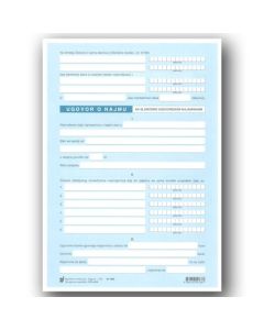 I-416 UGOVOR O NAJMU STANA; Arak, 21 x 29,7 cm