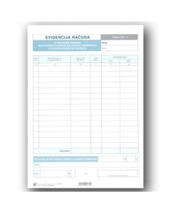 I-506/N EVIDENCIJA RAČUNA O PRODANIM DOBRIMA RADI POVRATA POREZA NA DODANU VRIJEDNOST (Obrazac PDV-F); Komplet 2 lista, 21 x 29,7 cm