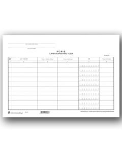 I-540 POPIS ČLANOVA UPRAVNOG TIJELA; Arak, 21 x 29,7 cm