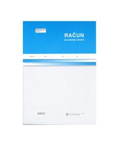 I-642/NCR RAČUN (BEZGOTOVINSKI); Blok 100 listova, 21 x 29,7 cm