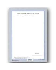 I-637/C OBRAZAC DODATKA PROKAZNOM POPISU IMOVINE LIST C - IMOVINSKA PRAVA NA TUĐIM STVARIMA; List, 21 x 29,7 cm