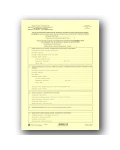 I-656 OBRAZAC - KAMATE (FORM - INTEREST); Komplet 4 lista, 21 x 29,7 cm