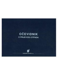 I-757 OČEVIDNIK O PRIJEVOZU OTPADA; Knjiga 100 stranica, 29,7 x 21 cm