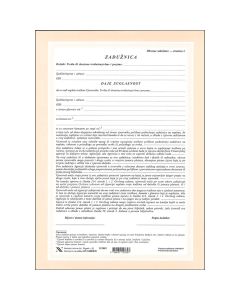 I-638/Z-E ZADUŽNICA; Arak, 21 x 29,7 cm