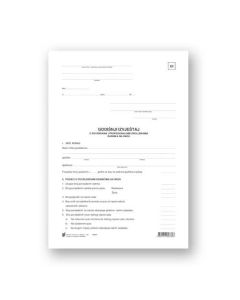 II-417 GODIŠNJI IZVJEŠTAJ O POVREDAMA I PROFESIONALNIM OBOLJENJIMA RADNIKA NA RADU - GI; Arak, 21 x 29,7 cm