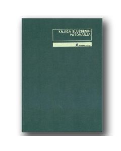 II-28/A KNJIGA EVIDENCIJA SLUŽBENIH PUTOVANJA; Knjiga 200 stranica, 21 x 29,7 cm