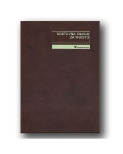 II-142/A DOSTAVNA KNJIGA ZA MJESTO; Knjiga 200 stranica, 21 x 29,7 cm