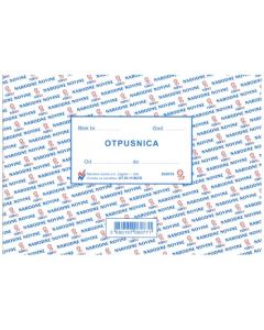 III-11/NCR OTPUSNICA; Blok 3 x 50 listova, 17 x 12 cm