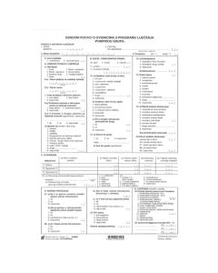 JZ-POMPIDOU OSNOVNI PODACI O OVISNICIMA U PROGRAMU LIJEČENJA - POMPIDOU GRUPA; List, 21 x 29,7 cm