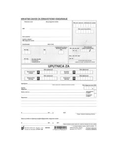 III-1-99 UPUTNICA; Blok 100 listova, 14,8 x 21 cm