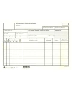 III-1-47 ZDRAVSTVENI KARTON; Kartica, 24,5 x 17 cm