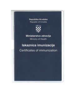 III-6-87/A ISKAZNICE IMUNIZACIJE (Obrazac 5); Knjižica 12 stranica + PVC ovitak, 9,5 x 14 cm