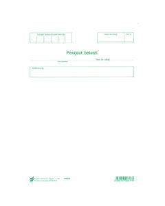 III-11-5 POVIJEST BOLESTI; Arak, 15,5 x 23 cm