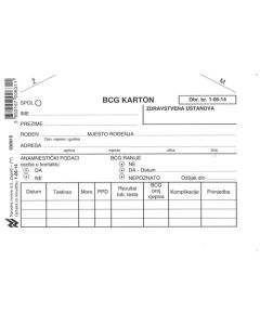 1-06-14 BCG KARTON; Karton, 14,8 x 10,5 cm