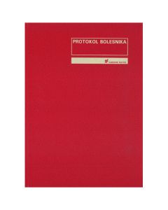 1-00-10 PROTOKOL BOLESNIKA; Knjiga 200 stranica, 21 x 29,7 cm