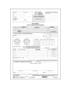 III-5-10/E POTVRDA O OČNIM I TIFLOEHNIČKIM POMAGALIMA; List, 21 x 29,7 cm