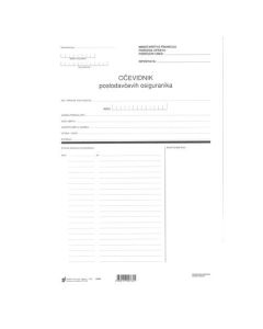 V-45 OČEVIDNIK POSLODAVČEVIH OSIGURANIKA; Arak, 25 x 35 cm