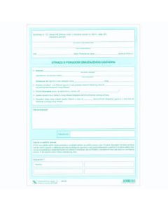 V-4-8/N ODLUKA O OTKAZU UGOVORA O RADU S PONUDOM IZMIJENJENOG UGOVORA; Komplet 4 lista, 21 x 29,7 cm