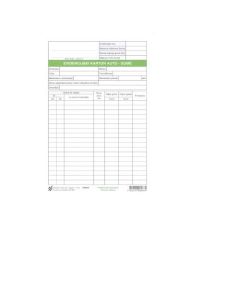 VI-7 EVIDENCIJSKI KARTON AUTO - GUME; Karton, 14,8 x 21 cm