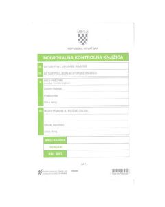 VI-48/A INDIVIDUALNA KONTROLNA KNJIŽICA; Knjižica 10 stranica, 13,5 x 20,5 cm