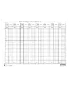 VII-4 DNEVNI REKAPITULAR PARAGON BLOKOVA; Arak, 29,7 x 21 cm