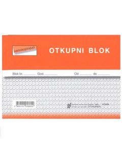 VII-8/NCR OTKUPNI BLOK; Blok 3 x 50 listova, 14,8 x 10,5 cm