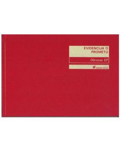 IX-360 EVIDENCIJA O PROMETU (Obrazac EP); Knjiga 200 stranica, 29,7 x 21 cm