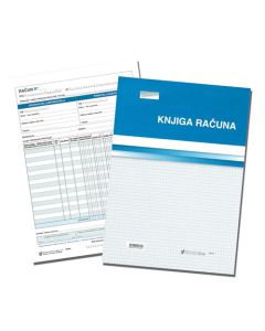 IX-409 KNJIGA RAČUNA ZA FISKALIZACIJU A4; Blok 3 x 50 listova, 21 x 29,7 cm