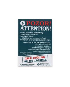 IX-412/S POZOR / ATTENTION, 9,9 x 14 cm