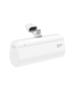 Silicon Power Powerbank QD50, 5000mAh, 20W, integrated Type C connector+Type C port, QC3.0+PD, bijeli