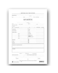 XI-1-56 IZVJEŠĆE (ZA UČENIKE KOJI IDU NA POPRAVNI ISPIT); List, 21 x 29,7 cm