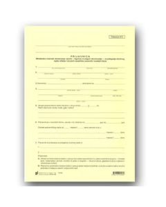 XI-1-58 PRIJAVNICA ZA POLAGANJE STRUČNOG ISPITA (SI - 3); List, 21 x 29,7 cm