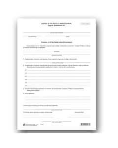 XI-1-68 PODACI O STRUČNOM USAVRŠAVANJU (NA - 4); List, 21 x 29,7 cm